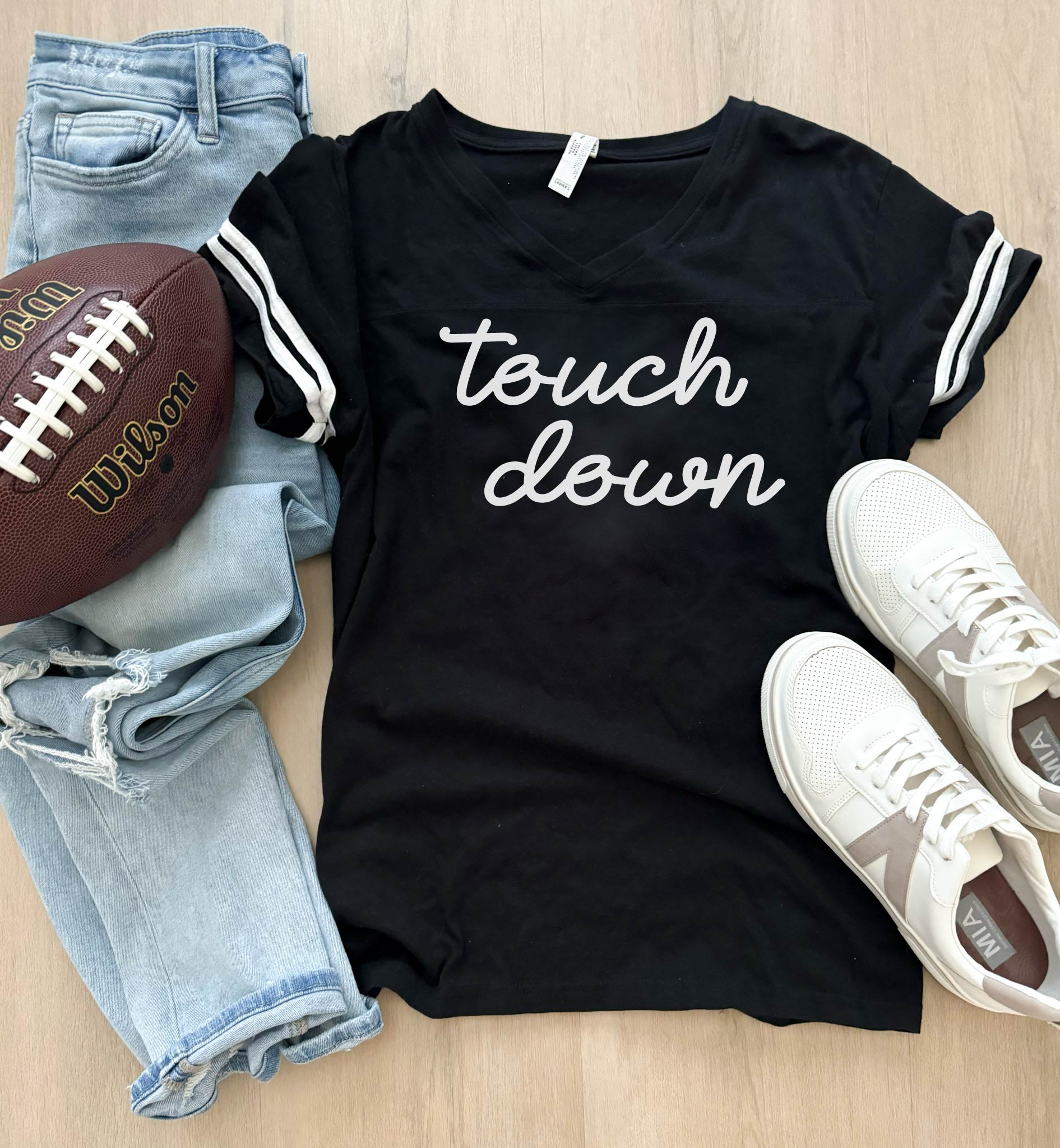 Touchdown unisex varsity tee