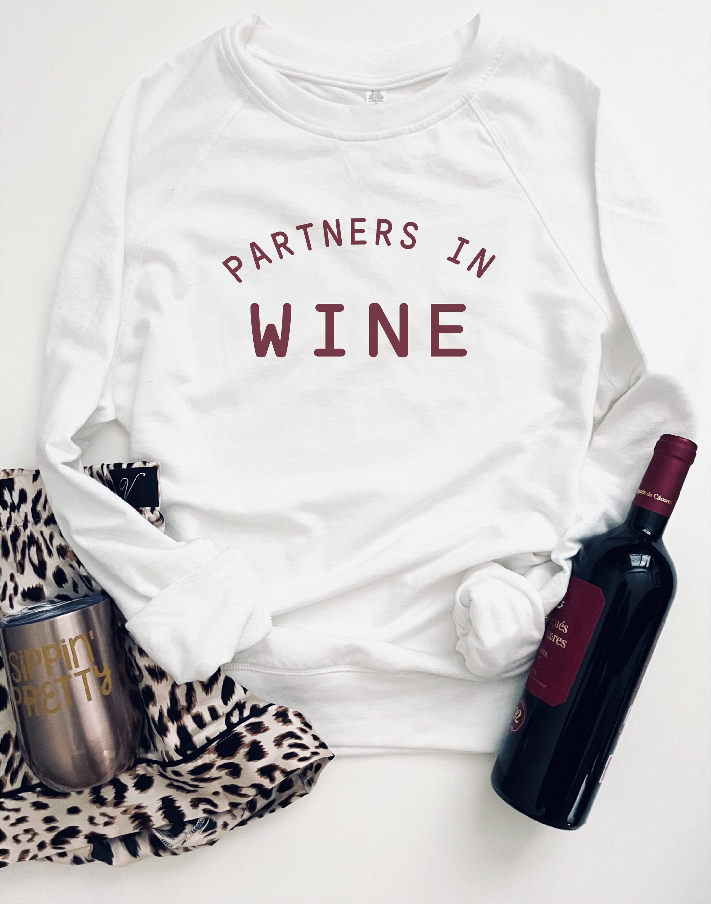 ziek tijger scherp Partners in wine french terry raglan sweatshirt - Costa Threads