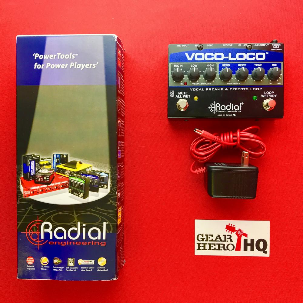 USED] Radial Voco Microphone Effects Loop & Switcher for Guitar Effects. | guitar pedals for any genre