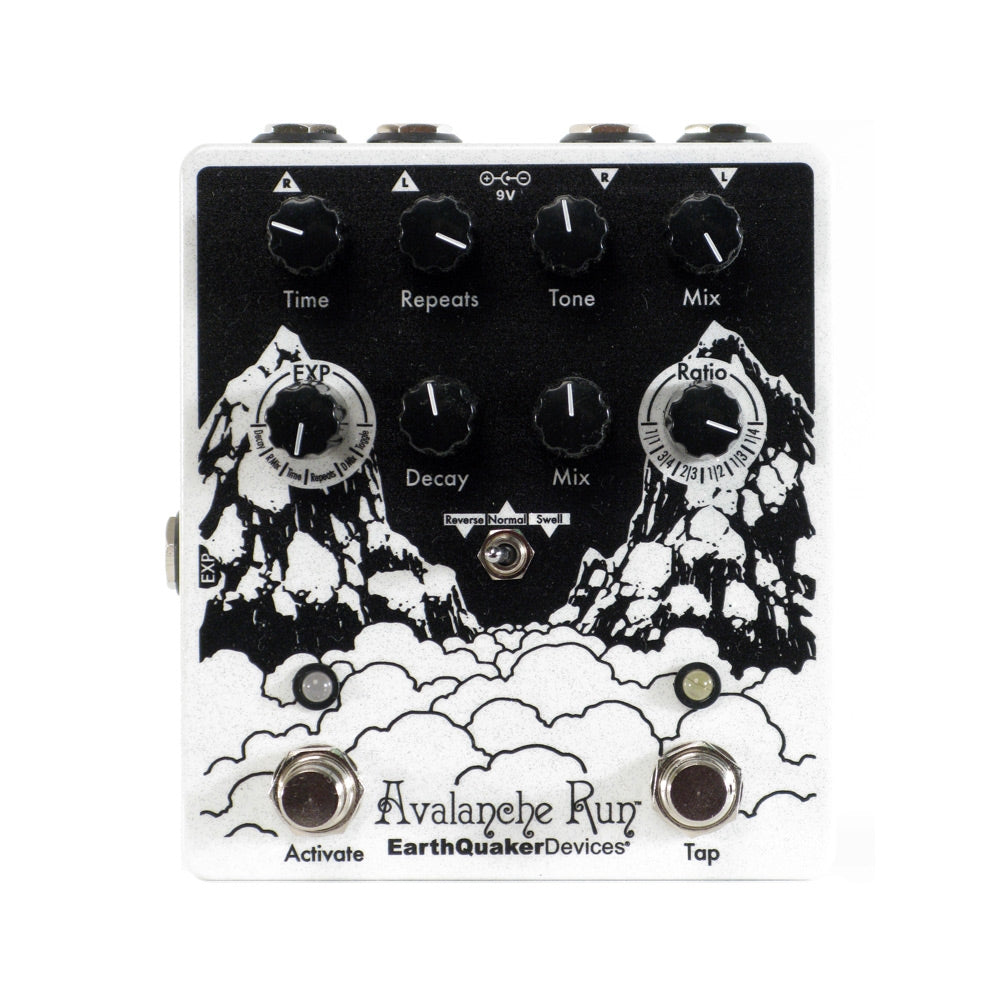 EarthQuaker Devices Avalanche Run V2 Stereo Delay Reverb, White (Gear Hero  Exclusive)