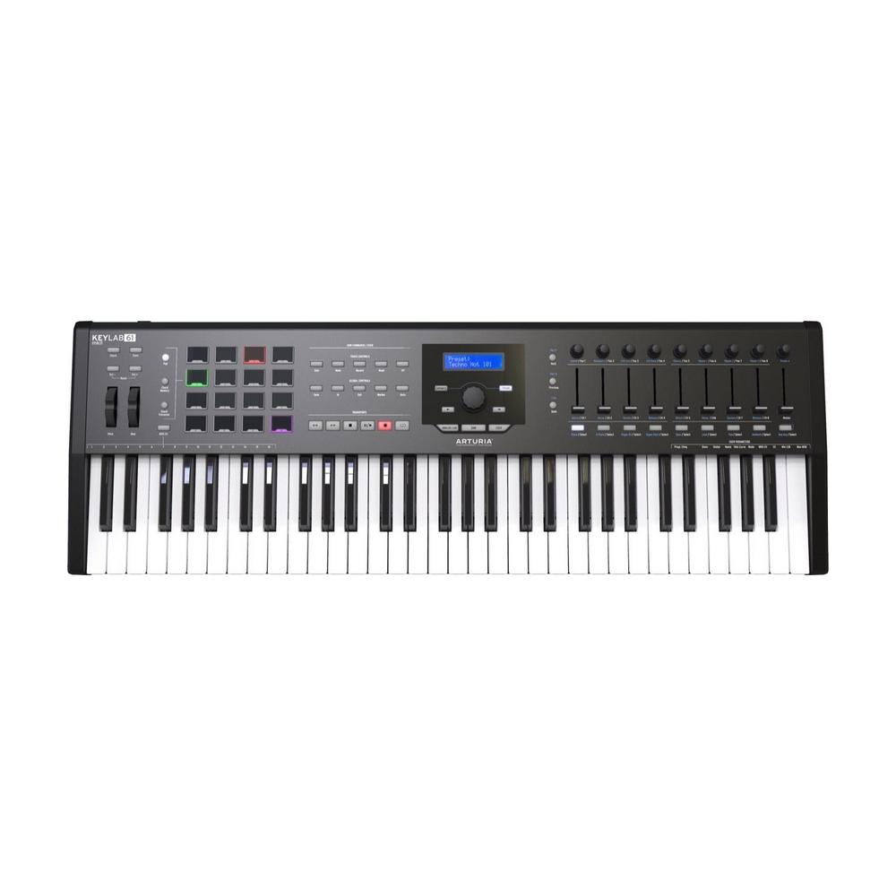 Arturia KeyLab 61 MKII Keyboard Controller, Black | guitar pedals