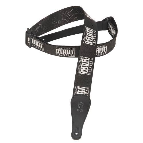 parental advisory guitar strap