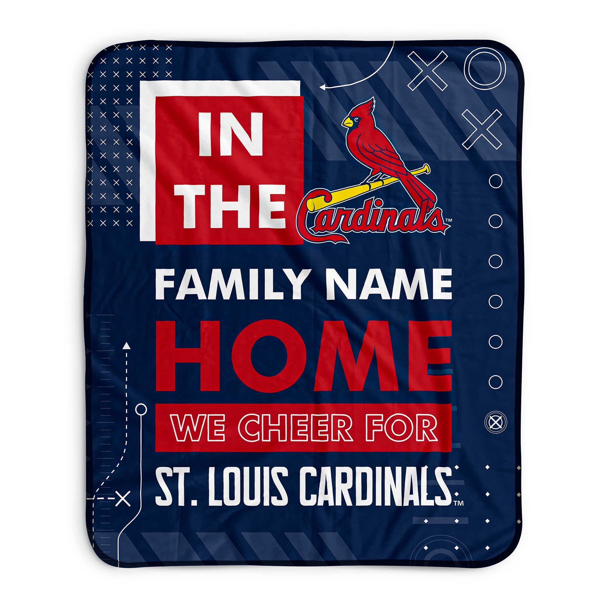 St. Louis Cardinals Cheer Pixel Fleece Blanket | Personalized | Custom