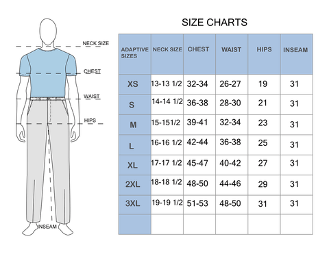 How to choose the right size for your adaptive clothing?