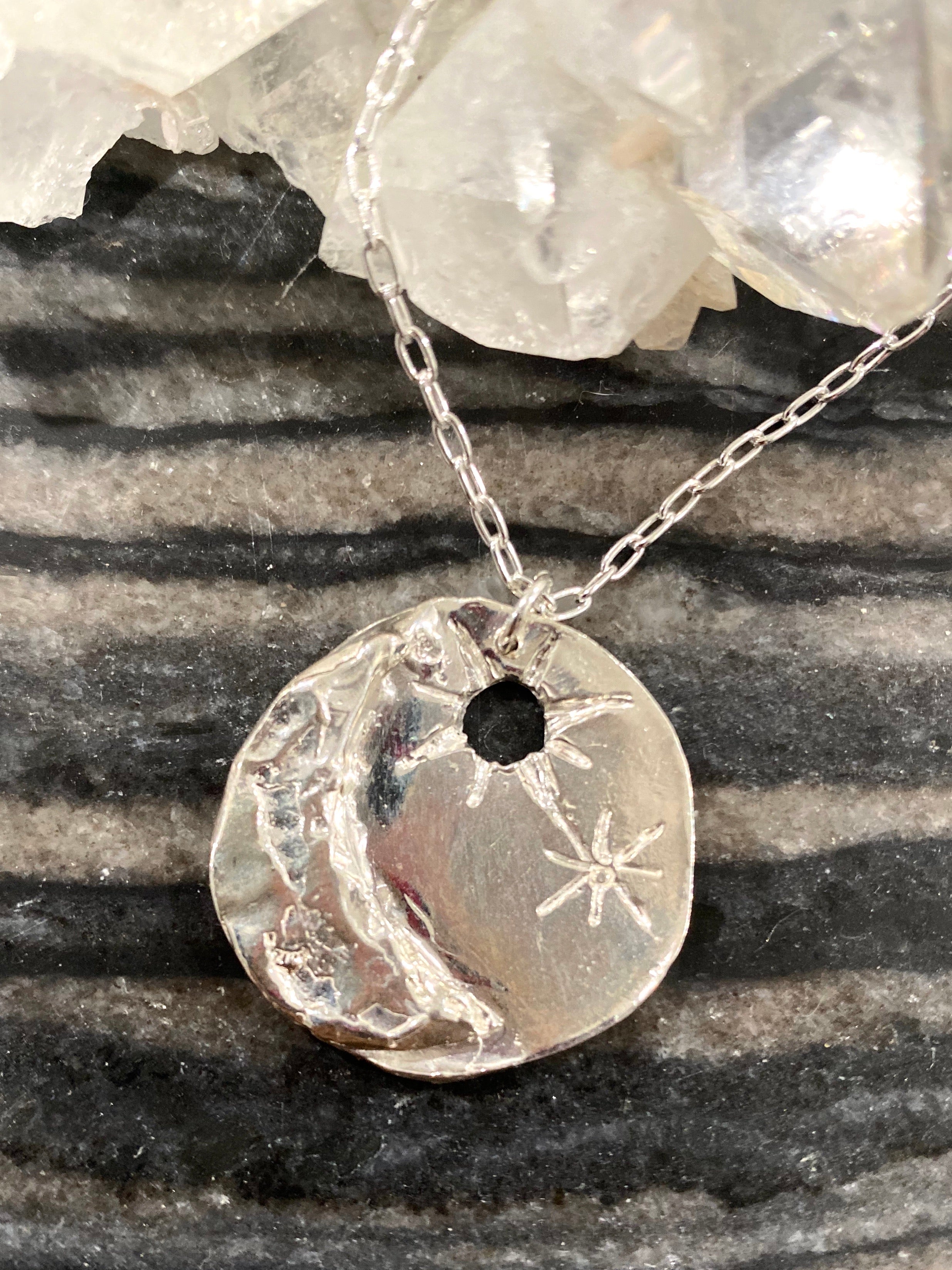 Moon and Stars Necklace