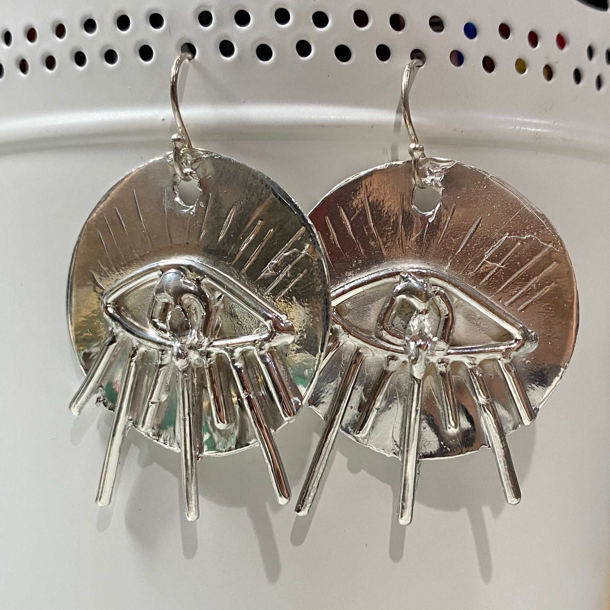 Topaz Eye Earrings- ONE OF A KIND