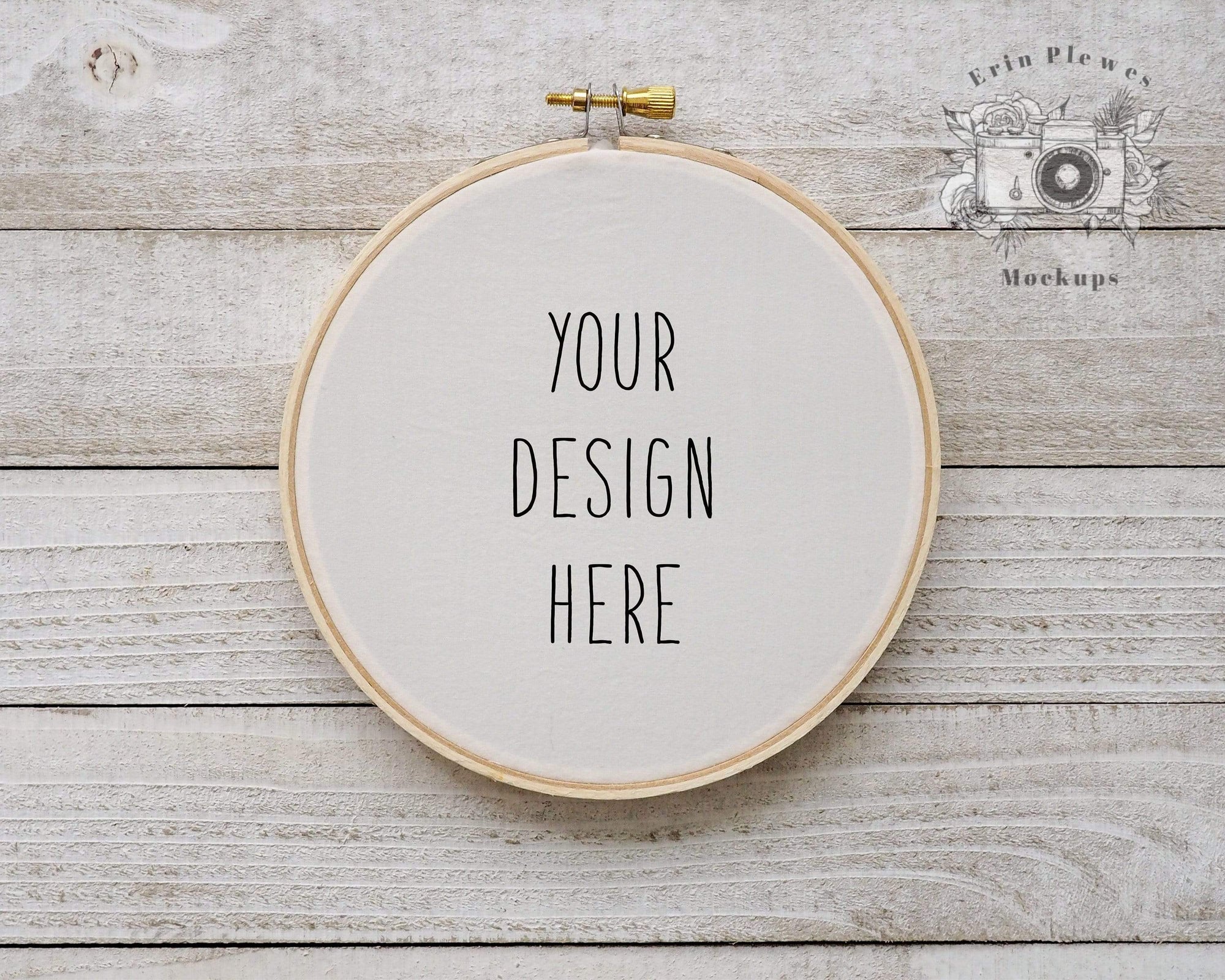 Download Embroidery Hoop Mockup, Cross stitch mockup on rustic white wood, Sewi