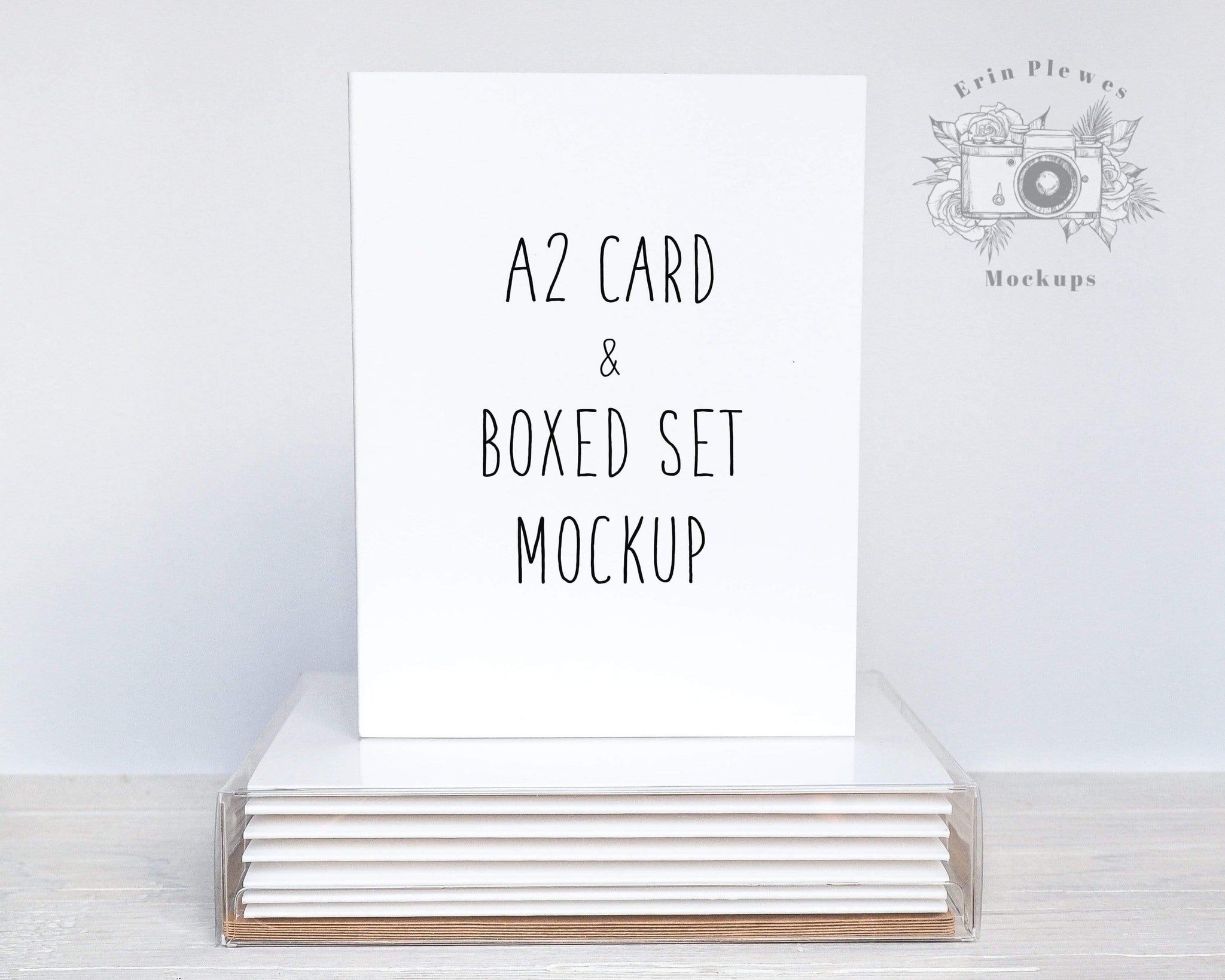 A21 Card Mockup Box Set, Greeting Card Mockup Set, Stationery Mock-up L Intended For A2 Card Template