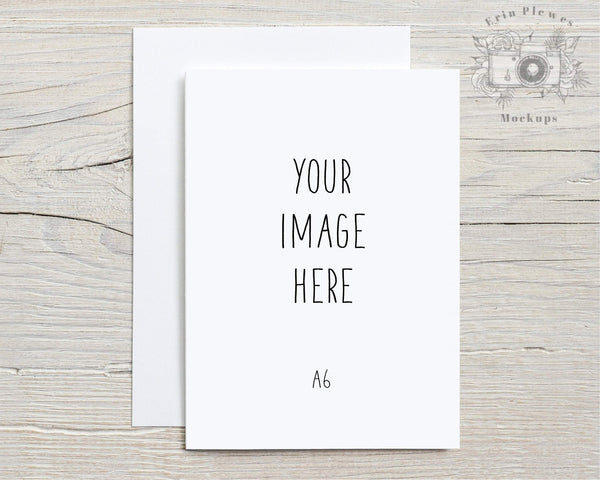 Download A6 Greeting Card Mockup With White Envelope Thank You Card Mock Up Si