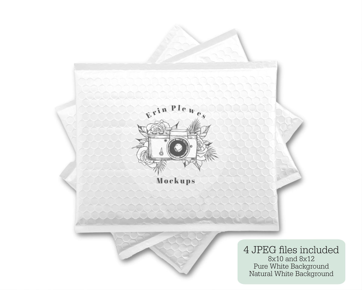 Download Bubble Mailer Mock Ups, White Poly Mailer Mockup, Shipping ...