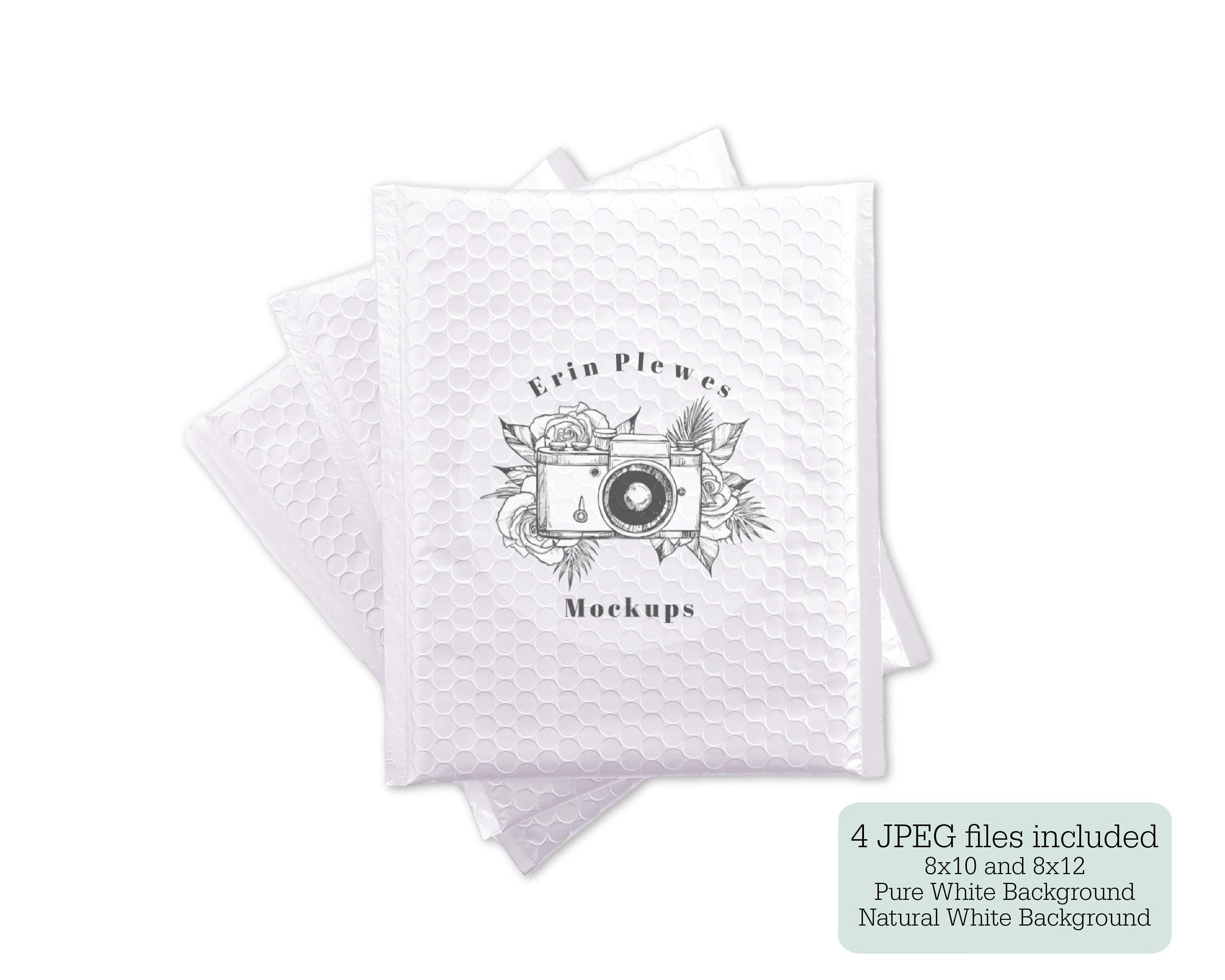 Download Bubble Mailer Mockup White Poly Mailer Mock Up Bag Stock Photo Flat