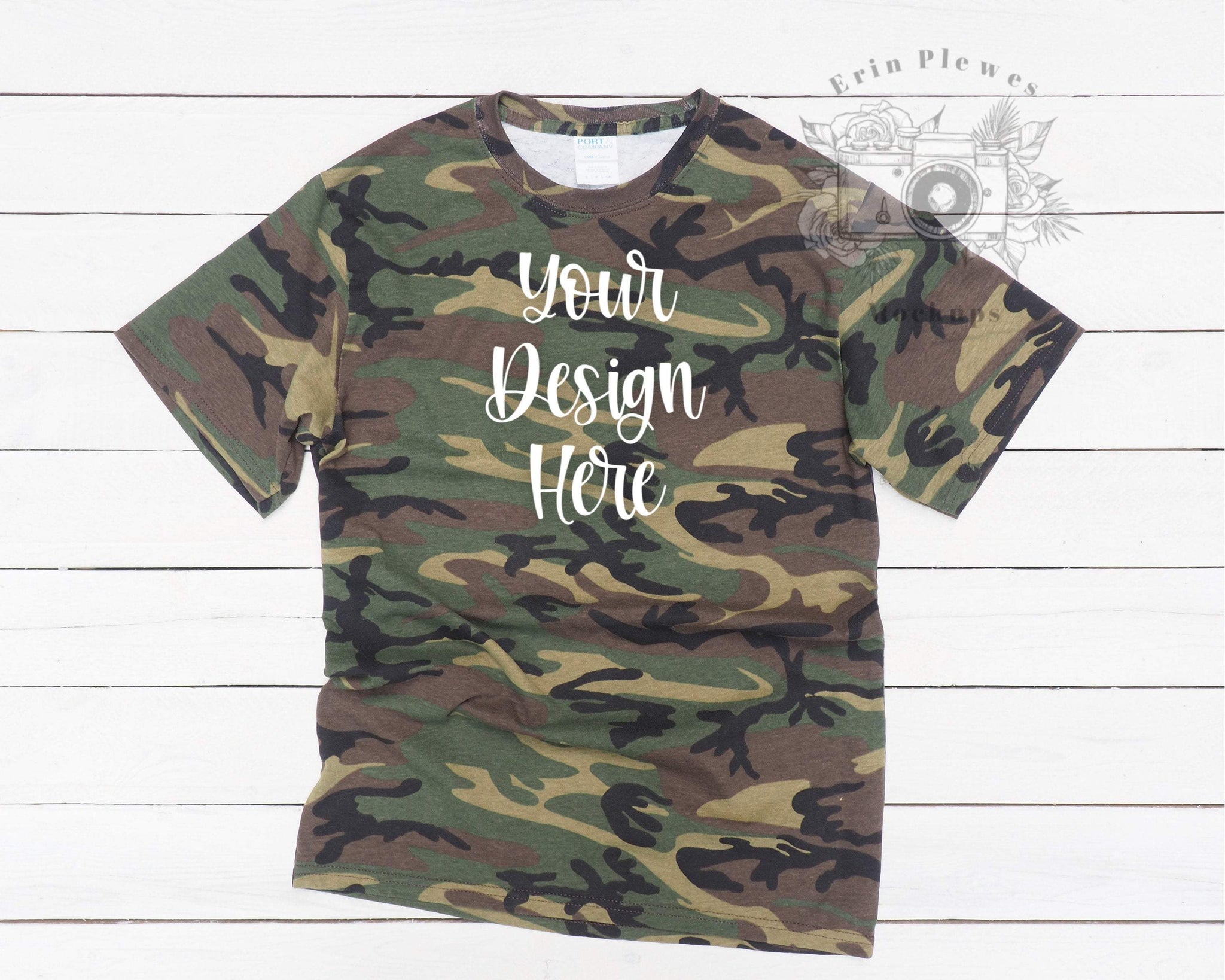 Download Camo T Shirt Mockup Military Camo Tshirt Mockup For Lifestyle Stock P