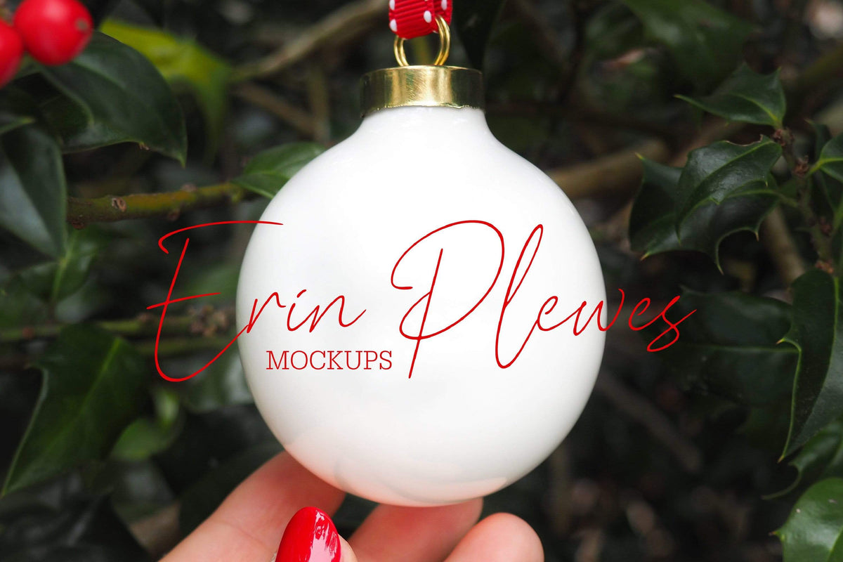 Download Ornament Mockup, Christmas Ball Ornament Mock-up, Ornament Mock Up Sto