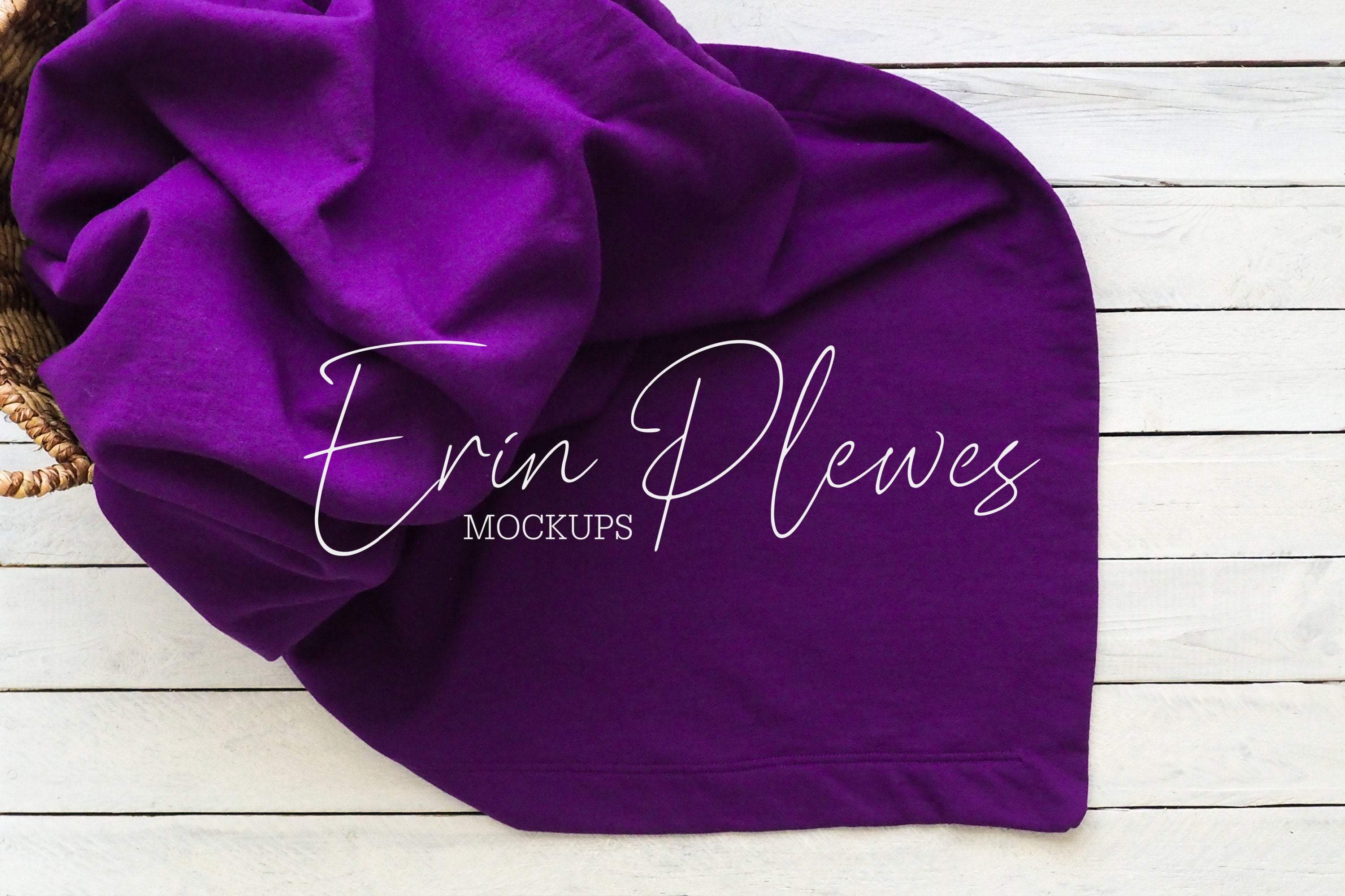 Download Stadium Blanket Mockup, Purple Blanket Mock Up Lifestyle Stock Photo,