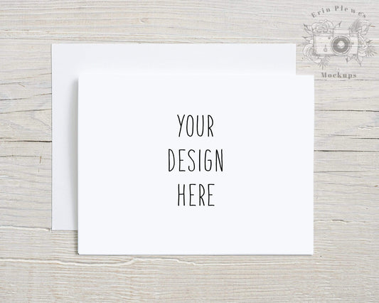 5x7 Card Mockup with White Envelope, Greeting Card Mock Up, Strathmore –  Erin Plewes Creative Art