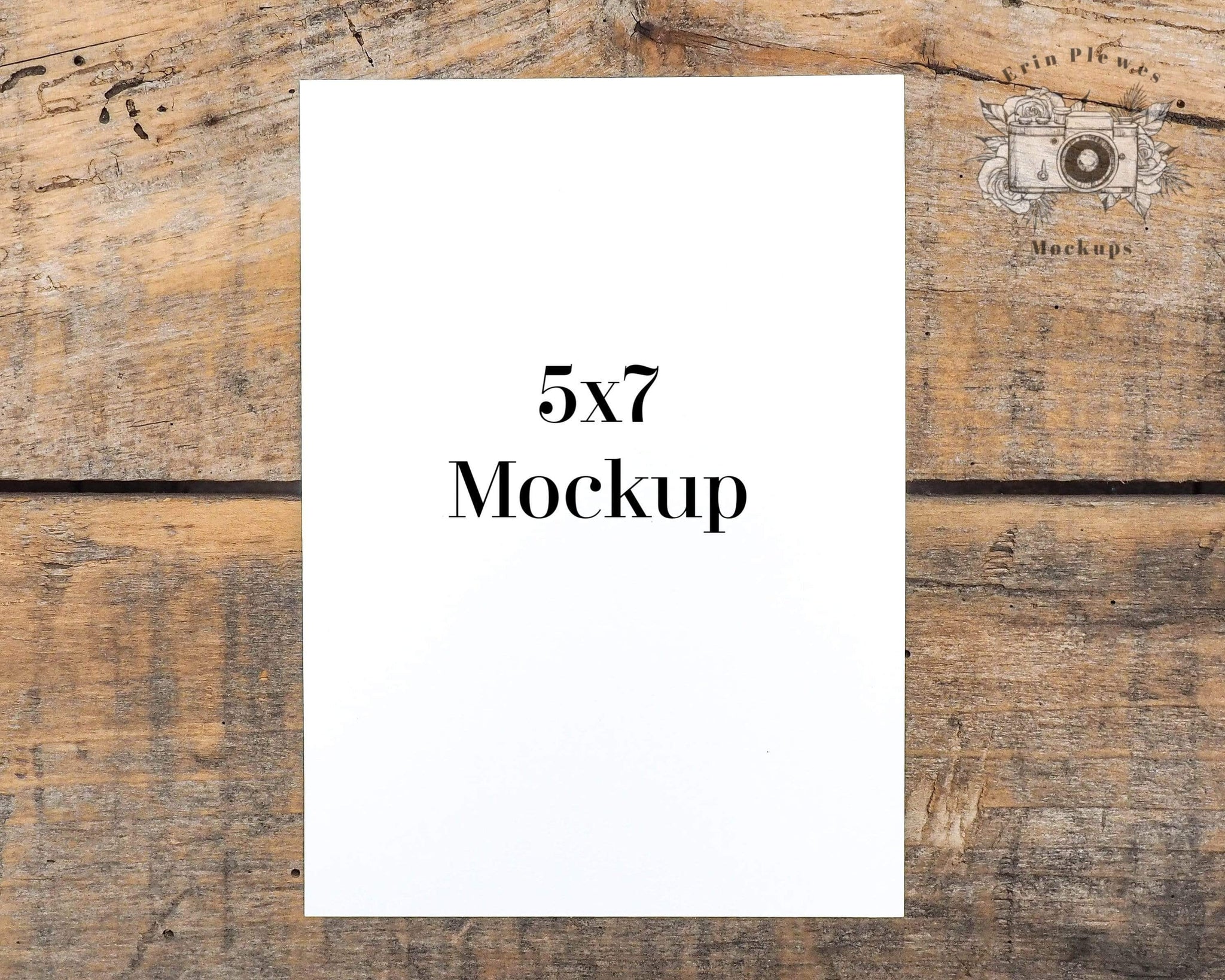 Download Print Mockup 5x7 Greeting Card Mockup Rustic Thank You Note Mockup F