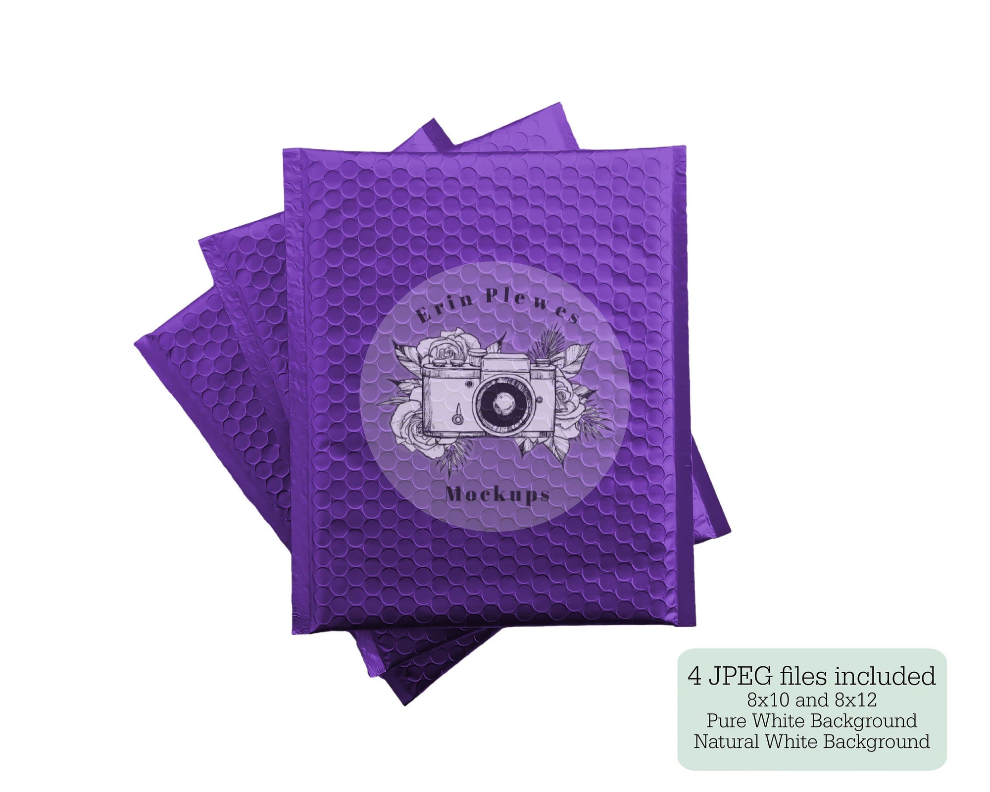 Download Purple Bubble Mailer Mockup, Poly Mailer Mock Up, Mailing Package Stoc