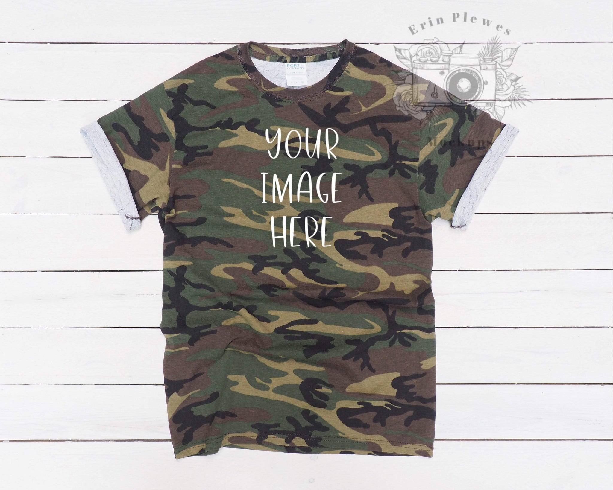 Download Tshirt Mockup Green Camo T Shirt Mockup To Add Your Svg And Sublimati