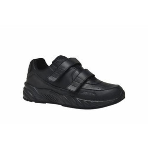 solid black slip resistant shoes