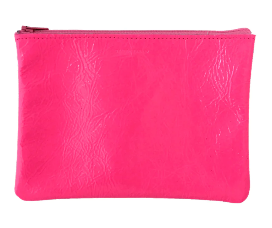 Petal Stripe Woven Flat Clutch