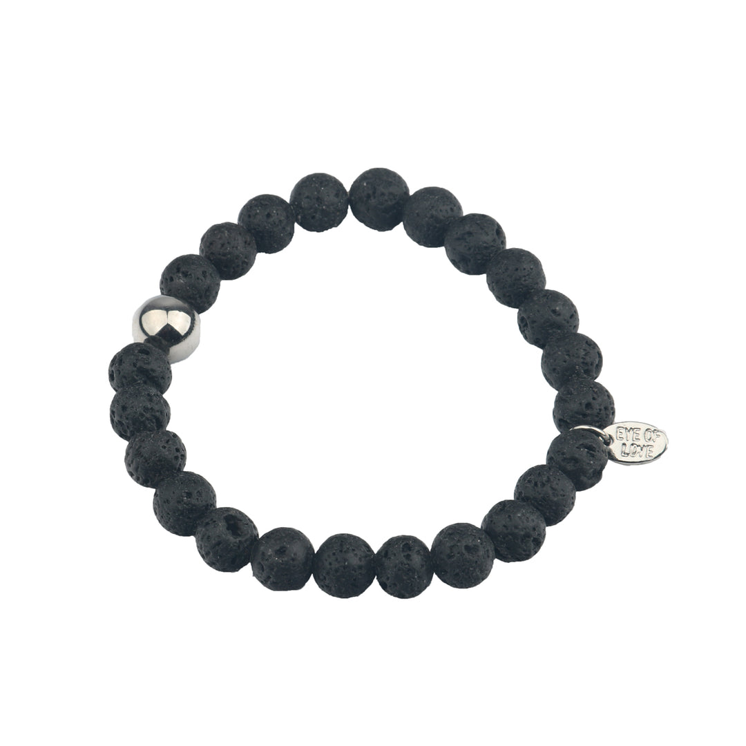 Lava Bead Bracelet 4mm – Crystal Love Collective