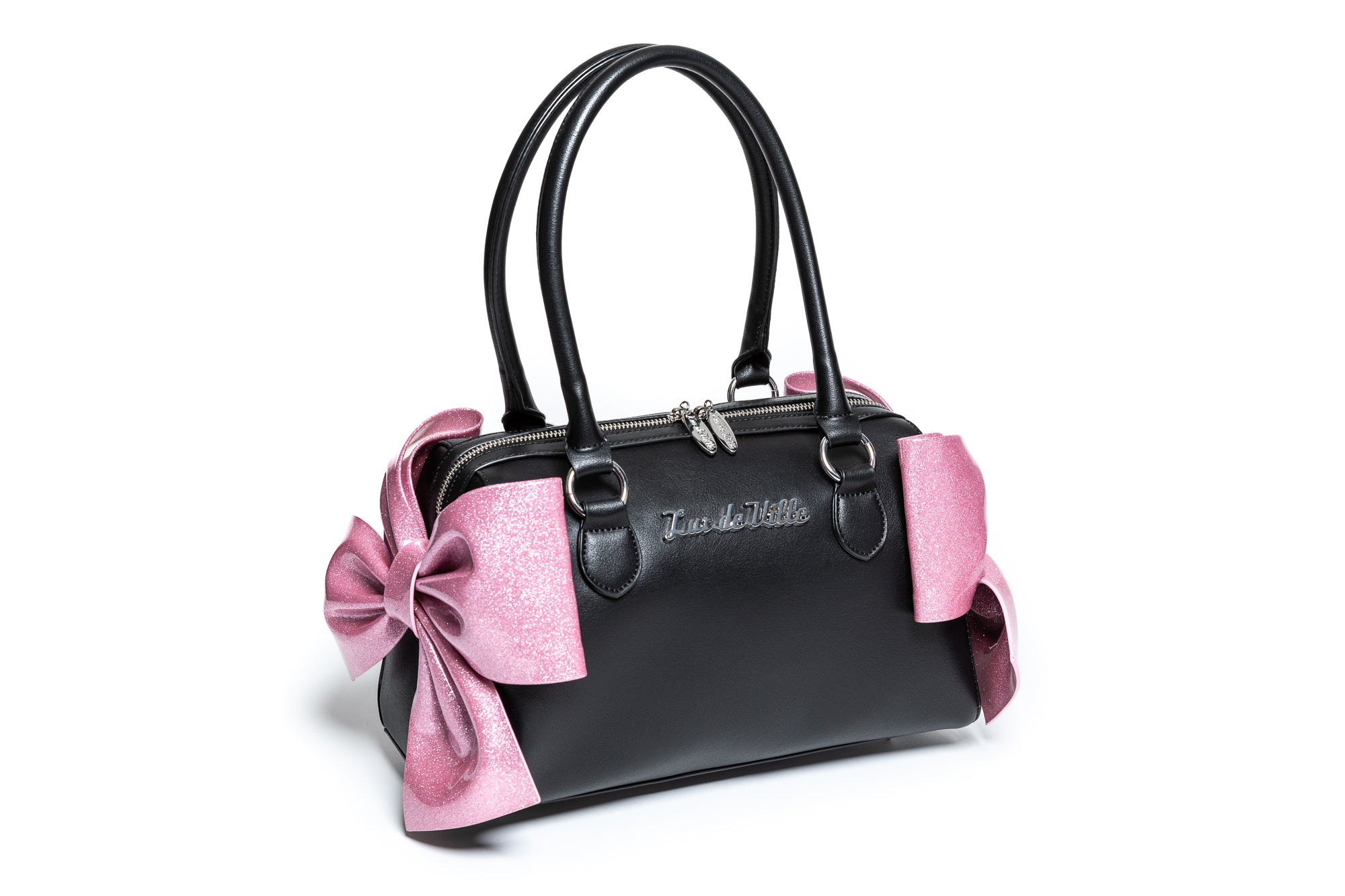 Lux de Ville Lucky Me TRUE LOVE Kiss Lock Bag: Handbags