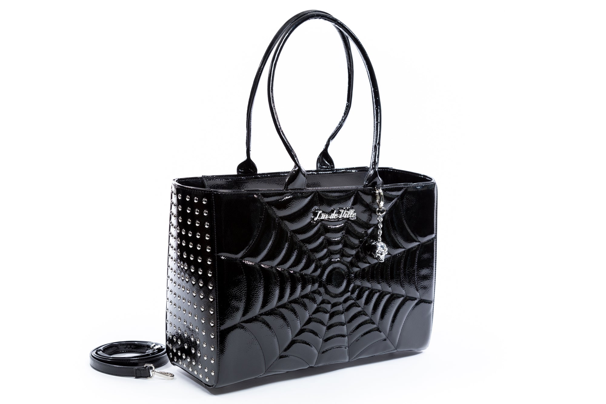 Coffin Tote Handbag by Lux de Ville Black