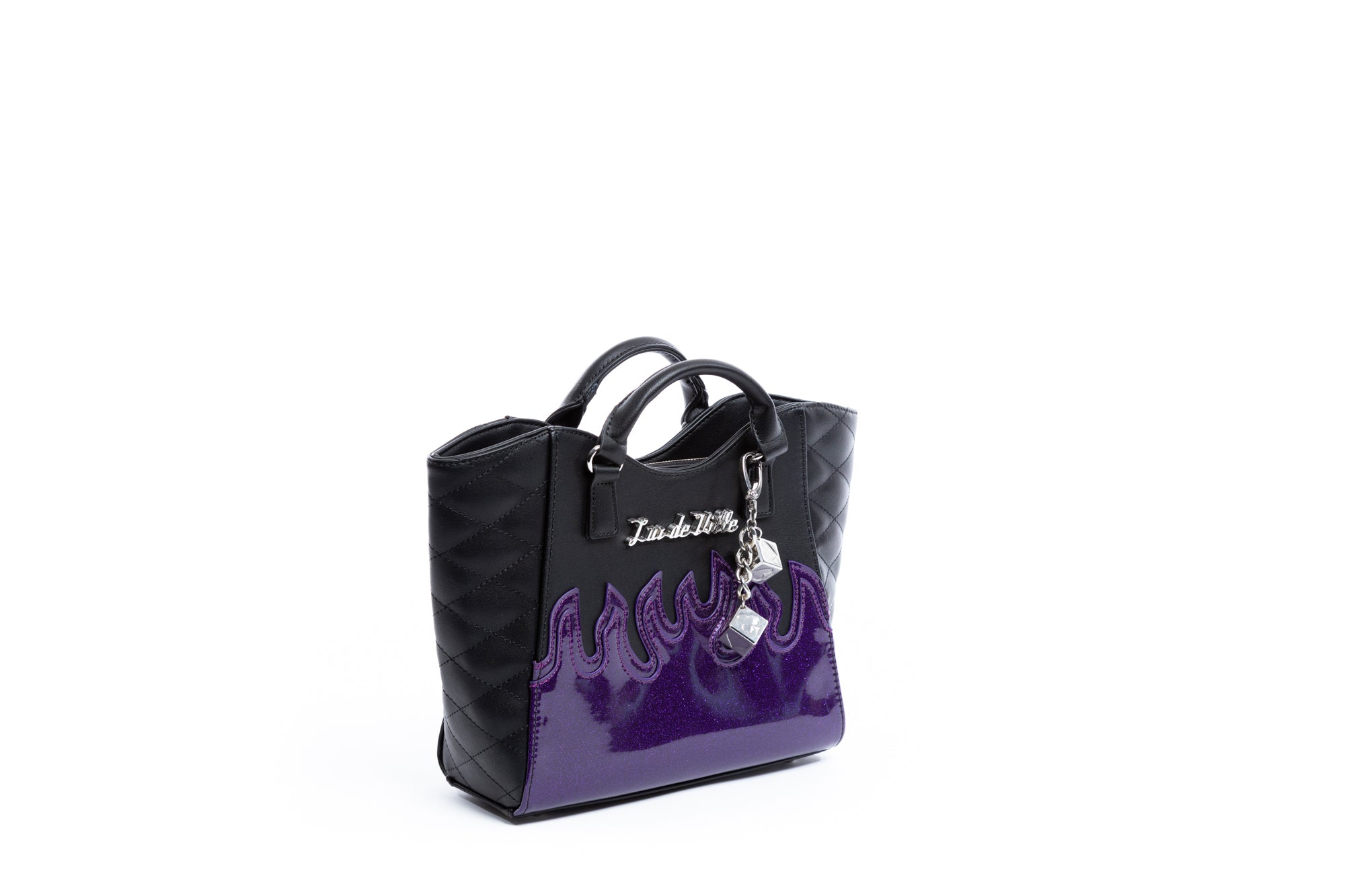 Find Best Lux De Ville Roulette Tote - Black & Poisonous Purple