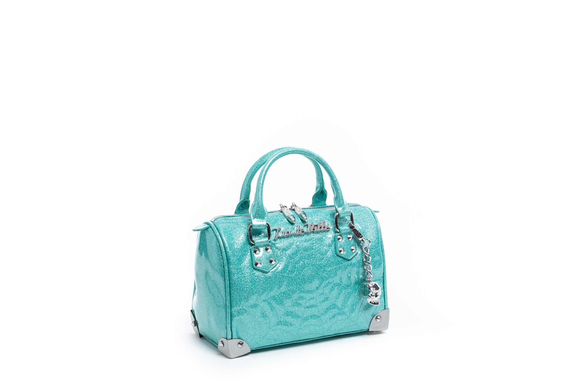 Lux de Ville, Bags, Lux De Ville Green Sparkle Getaway Bag