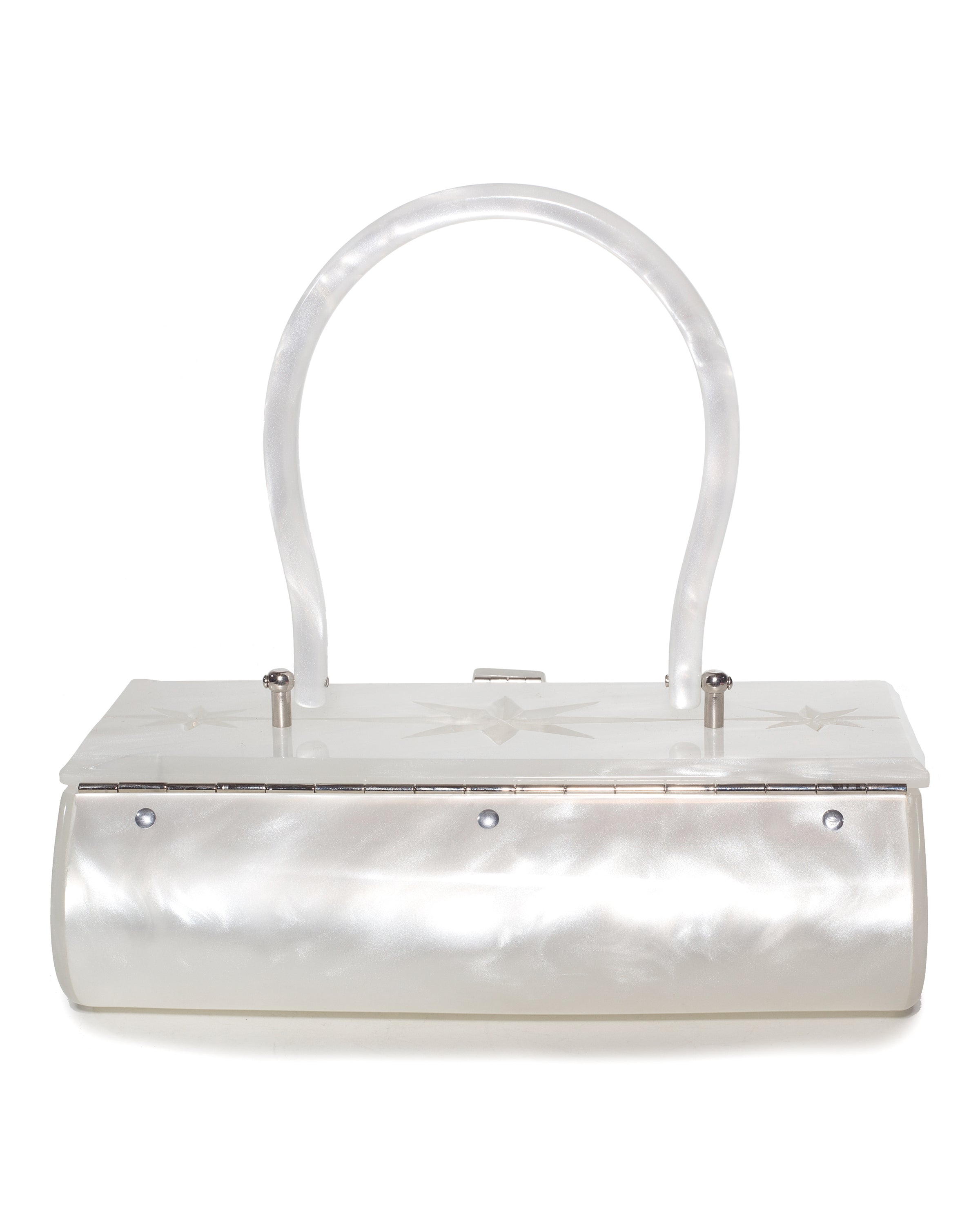 lucite box purse