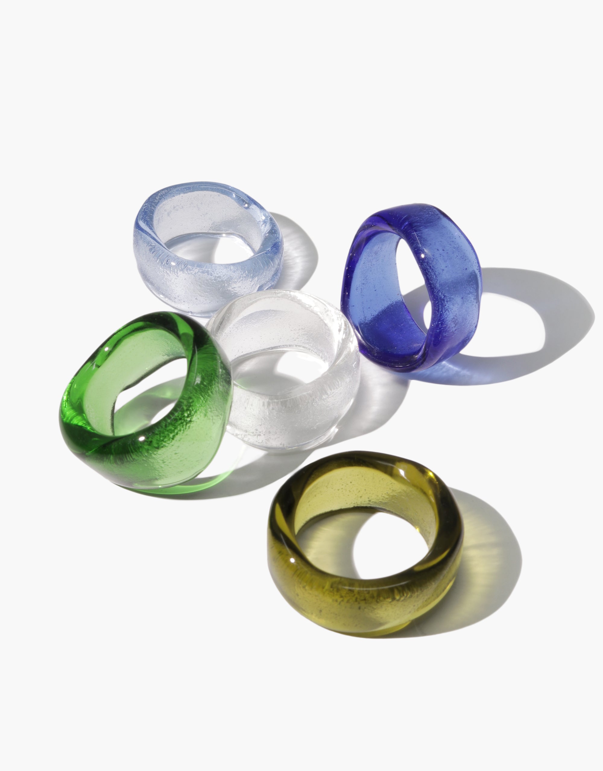 Ring with Hang Loop (GLASS or Plastic) - Glass - Ring with Hang Loop