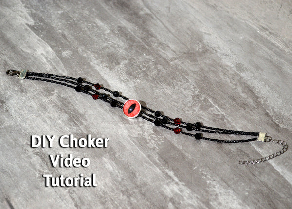 DIY Choker jewelry tutorial