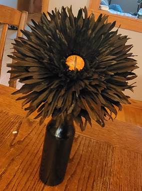 Halloween eyeball flower crafting tutorial