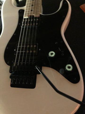Guitar with 16mm Glow in the Dark Zombie Glass eyes