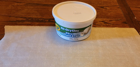 air dry clay container