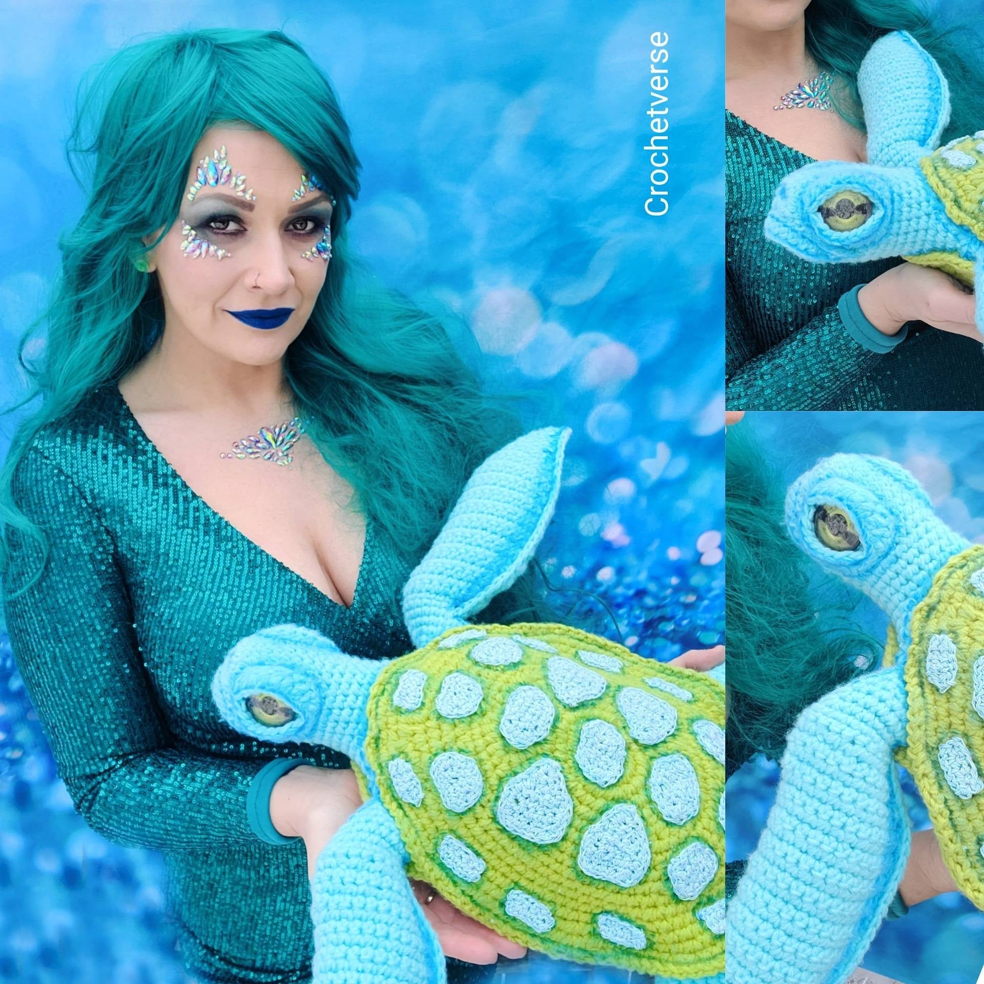 crochet turtle doll