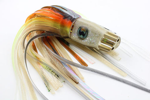 Big Game Fishing Lure with Glass Eyes - Glowing Ivory Squid Scoop –  Handmade Glass Eyes
