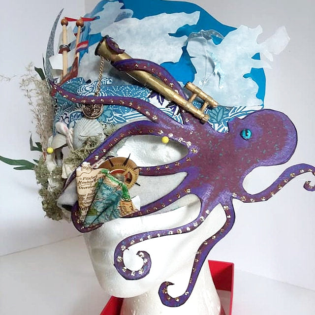 Octopus Nautical Masquerade Mask 