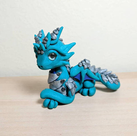 3 inch polymer clay dragon