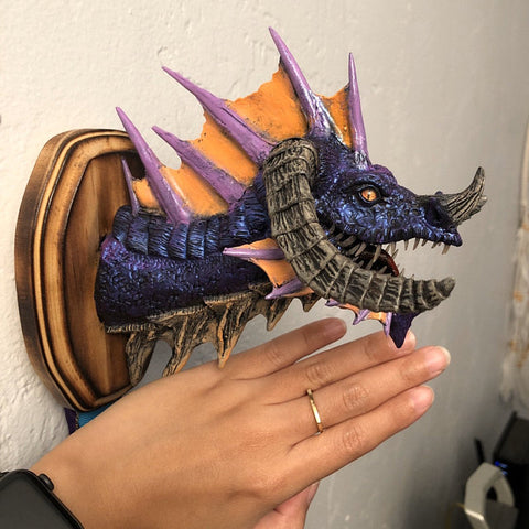 small dragon trophy sculpture