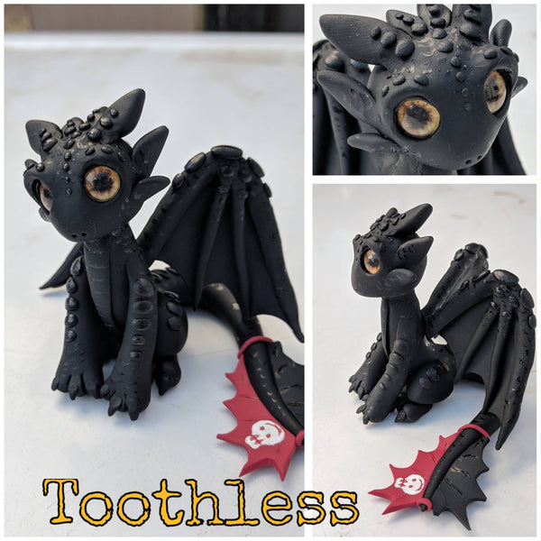 toothless-polymer-clay-dragon