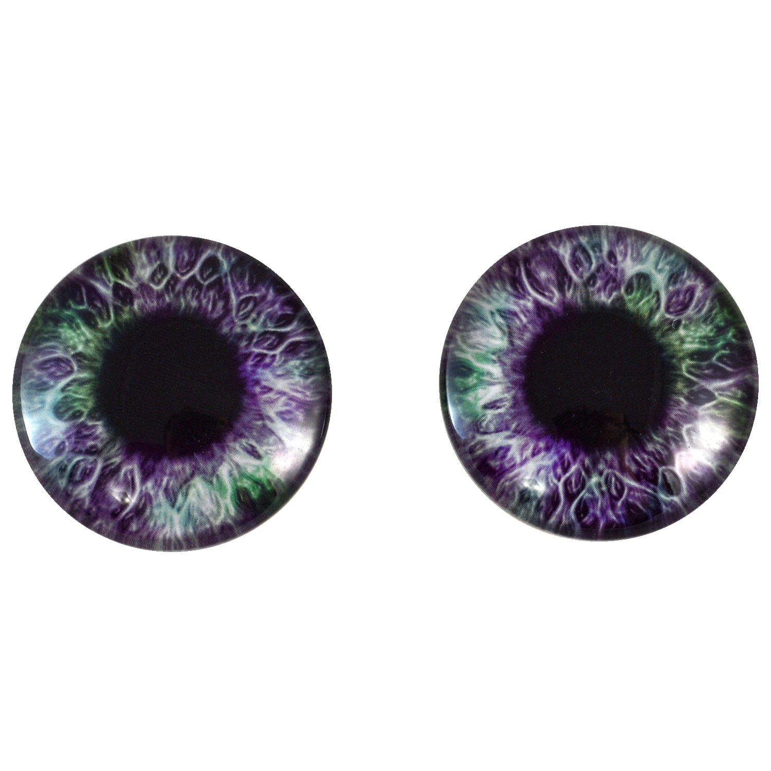 Purple And Green Human Glass Eyes Handmade Glass Eyes