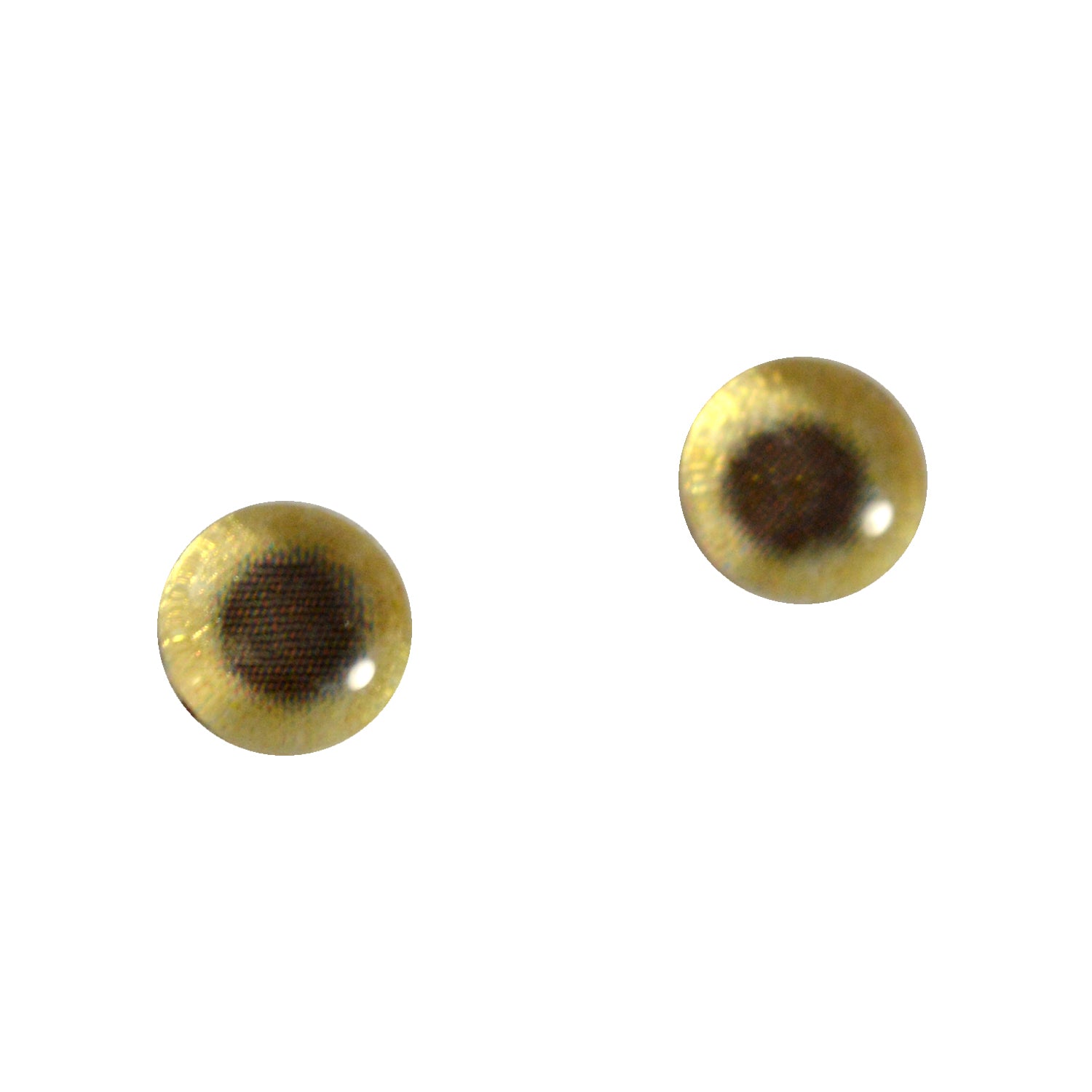 Gold Metallic Glass Eyes – Handmade Glass Eyes