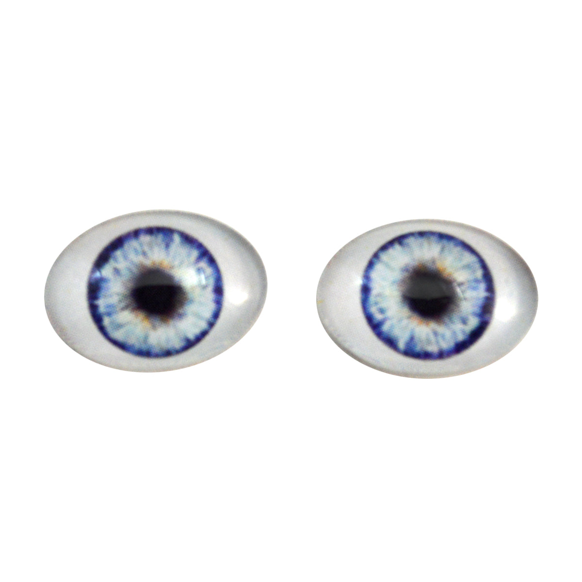Blue Doll Oval Glass Eyes Handmade Glass Eyes