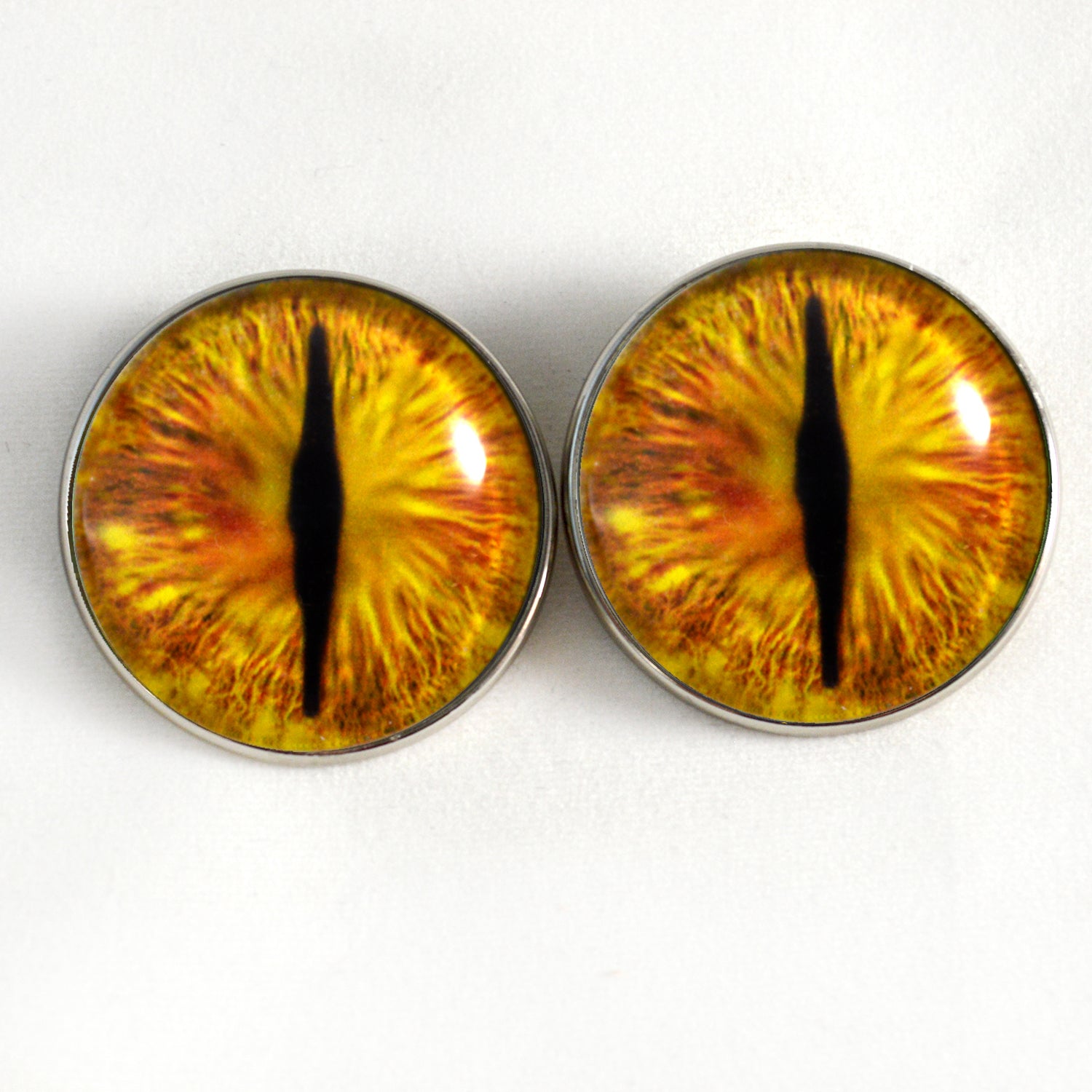 Sew On Buttons Golden Dragon Glass Eyes Handmade Glass Eyes