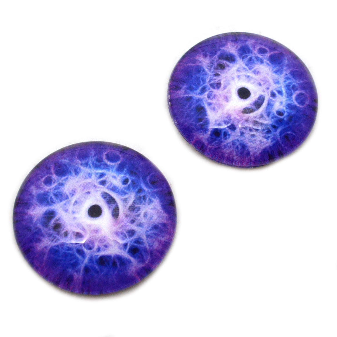 Mystical Purple Intertwining Fantasy Glass Eyes Handmade Glass Eyes 4315