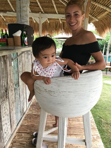 Laura Galasso e sua figlia MiaYvonne a Bali