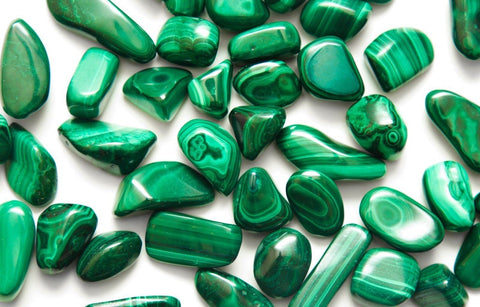 Gioielli in malachite