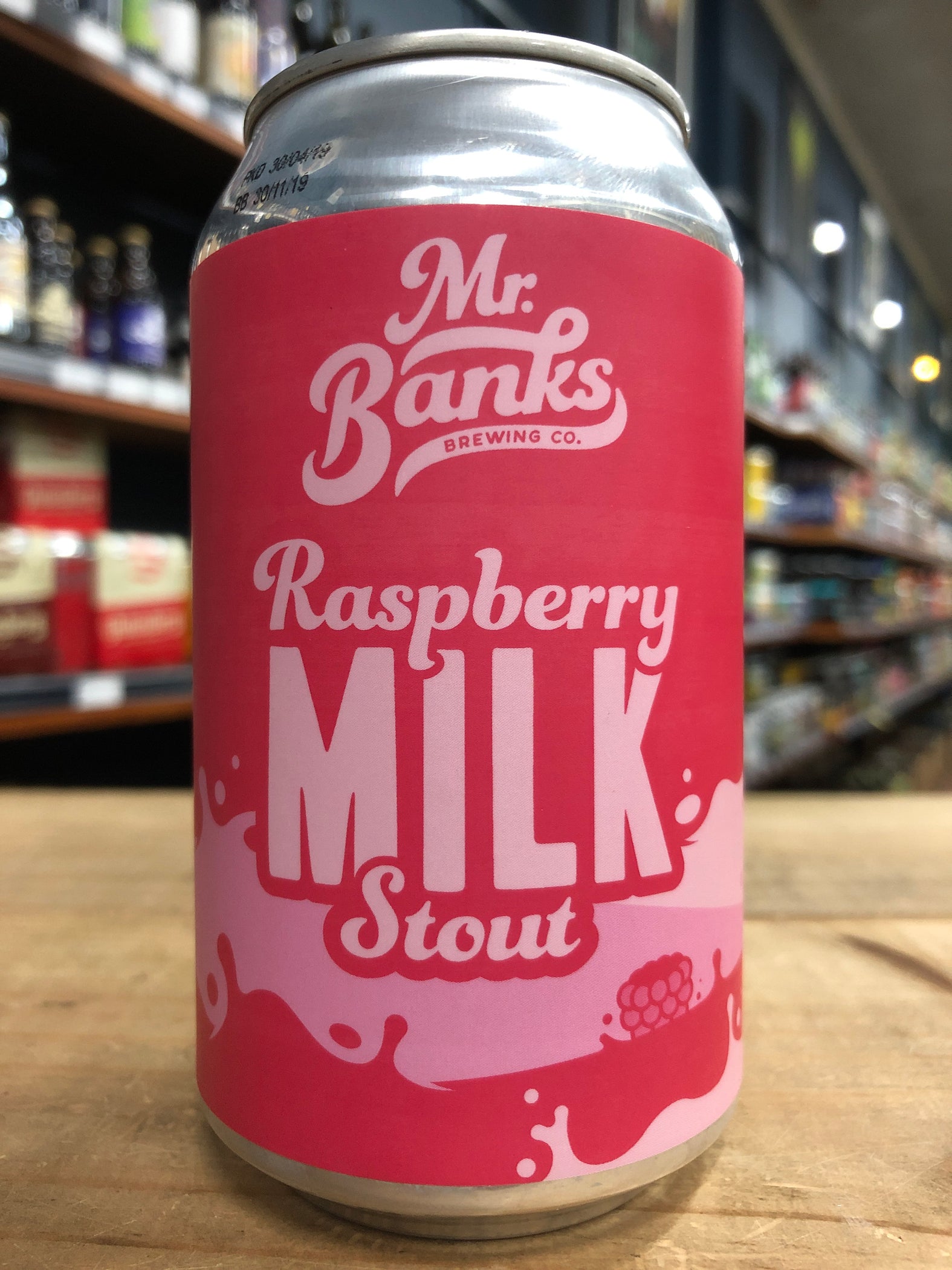 Mr Banks Raspberry Milk Stout 355ml Can