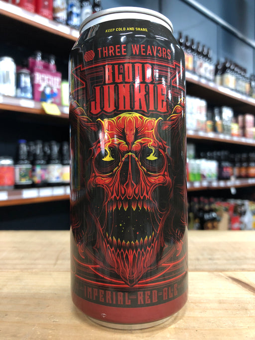 Three Weavers Blood Junkie Imperial Red Ale 473ml Can